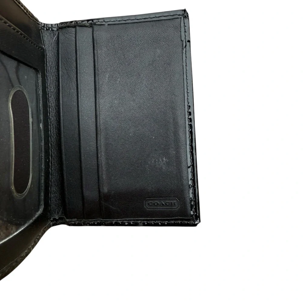 Coach Y2K Black Card Case Wallet
